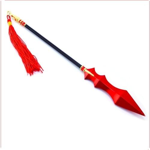 Full-time masters surrounding Ye Qius first generation war spear 22cm cosplay metal jewelry props decoration