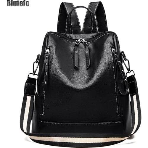 Luxury Women Backpack Travel High Capacity Black Waterproof Zaino Donna Bolso Mochila Mujer Antirrobo School Shoulder Bag New