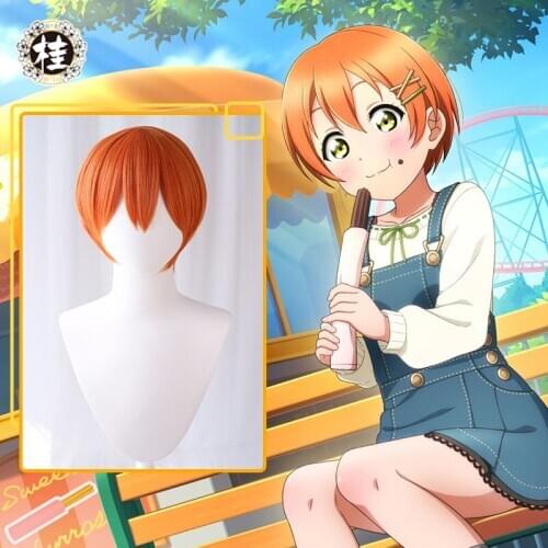 Uwowo Love Live! School Idol Project µs Rin Hoshizora Lovelive LL 28cm Orange Short Hair