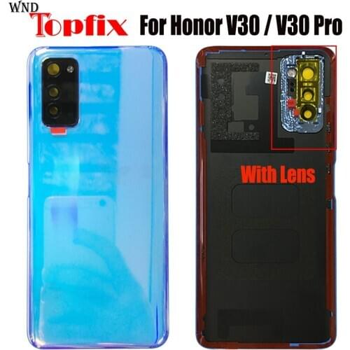 For Huawei honor V30 Pro Back Battery Cover Door Rear Glass Housing Case 6.57" For Huawei honor View30 Battery Cover V30 housing