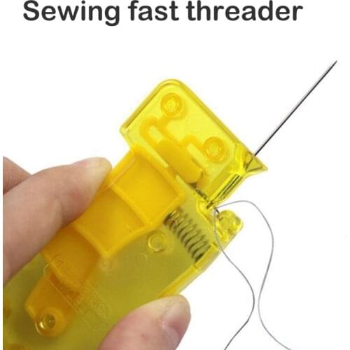 1PC Sewing Needle Threader Automatic Thread Guiding Tool Sewing Supplies for Elderly Home Household Use EL