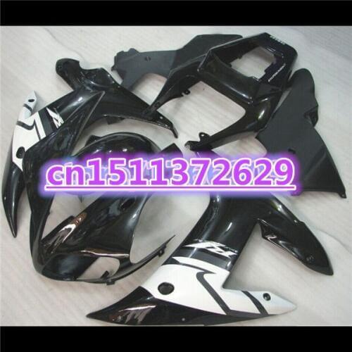 100%new For 02-03 YZF R1 02 03 YZF 1000 black white YZF-R1 YZF-1000 YZFR1 YZF1000 2002 2003 Fairing Body-Dor D