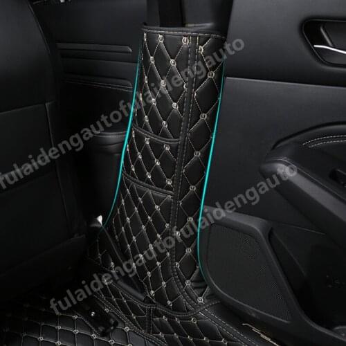 2pcs For Nissan Teana Altima 2019-2021 Car internal leather B column protection Non-slip mat Car Anti-dirty Pad Anti kick mat