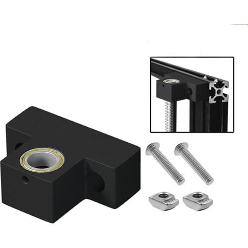 3D Printer Parts Plastic Aluminum Z-Axis Leadscrew Top Mount For CR-10 ENDER-3 Ender 3 Pro Metal Z-Rod Bearing Holder