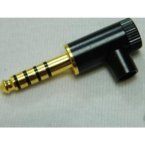 50Pcs/Lot 4.4mm L Shape Male Pin Headphone Earphone Adapter For Sony PHA-2A TA-ZH1ES NW-WM1Z NW-WM1A AMP Players Jack