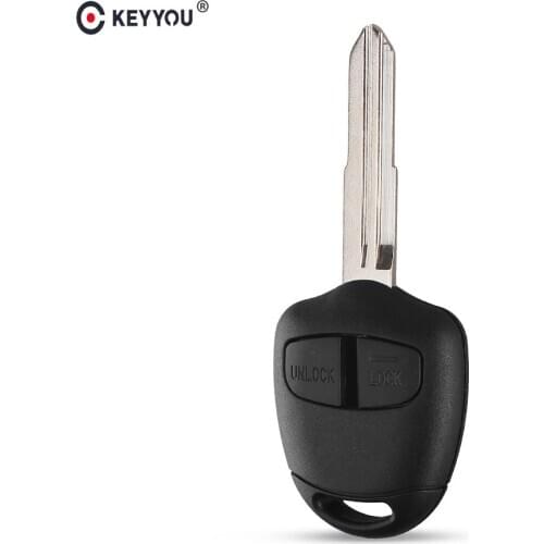 KEYYOU Car Remote Key Shell Case For Mitsubishi Lancer EX Evolution Grandis Outlander MIT11/MIT8 Blade optional 2 Buttons