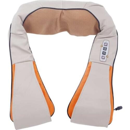 Electric Shiatsu Kneading Neck Shoulder Back Body Massager belt with Heat Massage shawl U Shape for Home Office