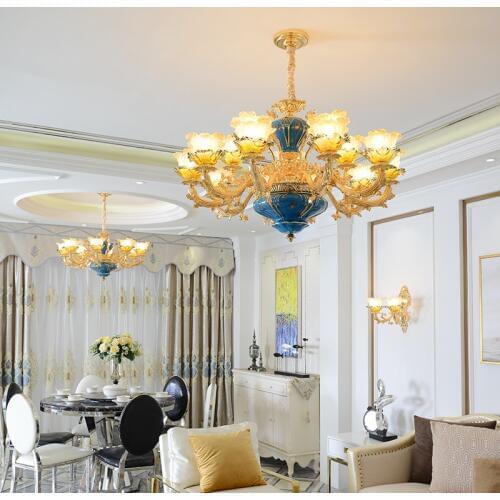 French Style Crystal Chandeliers Modern Bedroom Lamps Luxury Hotel Restaurant Speakers Living Room led Chandelier Lighting