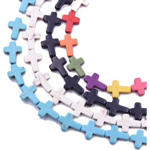 Cross Bead Fit Diy Necklace Bracelet Natural Stone Beads for Jewelry Making