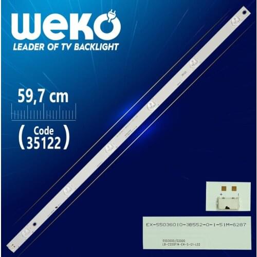 LB-C550F14-E4-S-G1-LD2 - LB55036 V1 - 55 D3000/D2000 - KHP200591A - 59.7 CM 6 LED- (WK-231)