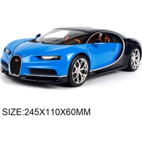 BBURAGO 1:18 diecast Car Bugatti Chiron Roadster Car Vehicle Metal Toys gift modified car simulation model For Collection