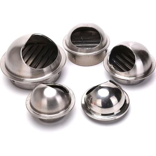 Stainless Steel Wall Ceiling Air Vent Ducting Ventilation Exhaust Grille Cover Outlet Heating Cooling Vent Cap Waterproof Design