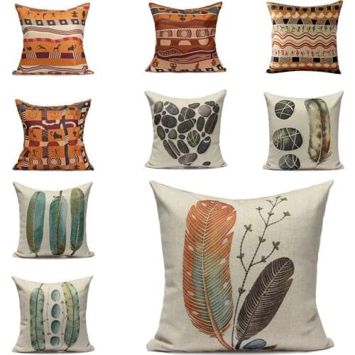 New Xmas Vintage Flax Cushion Cover Throw Pillow Case Sofa Decor