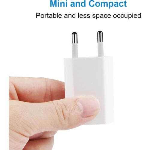Original USB Charger EU Plug For iPhone 11 X XS MAX XR 8 7 6s Plus 5s SE Travel Wall Fast Charger Charging For Samsung/Xiaomi 1A