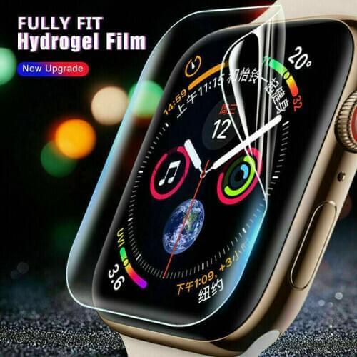 Clear Ultra Thin invisible Hydrogel Film Soft watch Screen Protector for Apple iwatch SE 6 5 4 3 2 1 38mm 42mm 40mm 44mm 100pcs