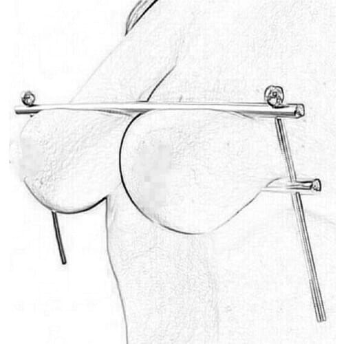 Adjustable Steel Bars Nipple Clamp Adult Nipple Clitoral BDSM Play Sex Toys For Women Advanced Nipple Players