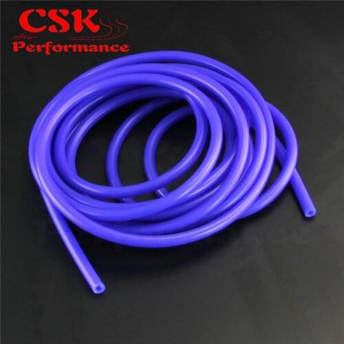 6mm ID Silicone Vacuum Tube Hose 5 Meter / 16Ft Length - Blue / Black / Red