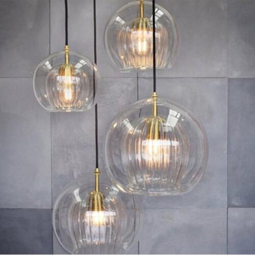 Nordic Glass Led Pendant Light Modern Kitchen Hanging Lights Bar Industrial Lamp Dining Living Room Lighting Fixtures Home Decor