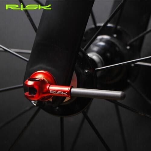 1 pair Titanium Road Bike Wheel Hub Skewer Lever Quick Release Bicycle Front Rear Axis Skewers Lightweight For Mountain MTB Bike