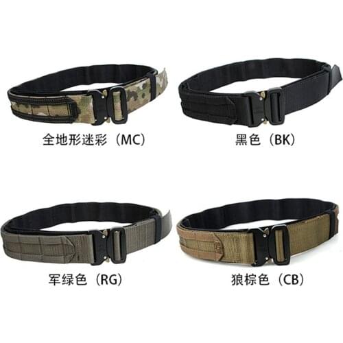 TMC3329 4.5 cm 1.75 inch Tactical Outdoor Military Army Fighter Molle Belt Combat Hunting Shooter Training Belt Girdle