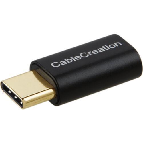 USB-C to Micro USB Adapter, Micro USB Female to USB Type C Male Adapter, Data & Charging with 56K Resistor Compatible
