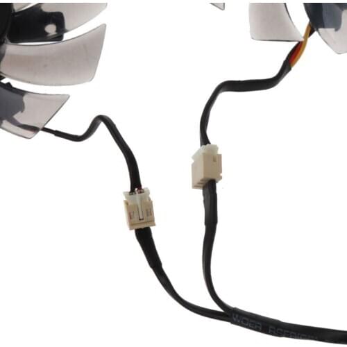 2Pcs T128010SM 75mm 3Pin Cooling Fan for GTX 460 465 560 Ti 580 650 750Ti GT440 GT610 GT730 Graphics Card Cooler Fan