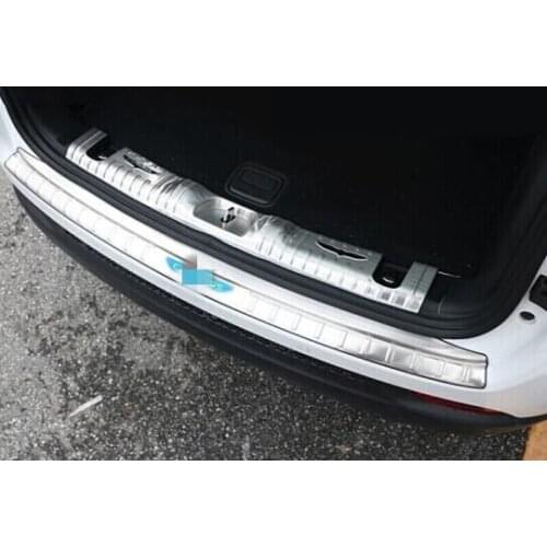 Stainless steel rear trunk door sill exterior bumper rear bumper protector for Jeep Compass 2017 2018 2019