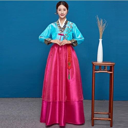 Korean Fashion Ancient Costumes Women Hanbok Dress Traditional Party Cosplay Performance Clothing Wedding Party Dance Dress