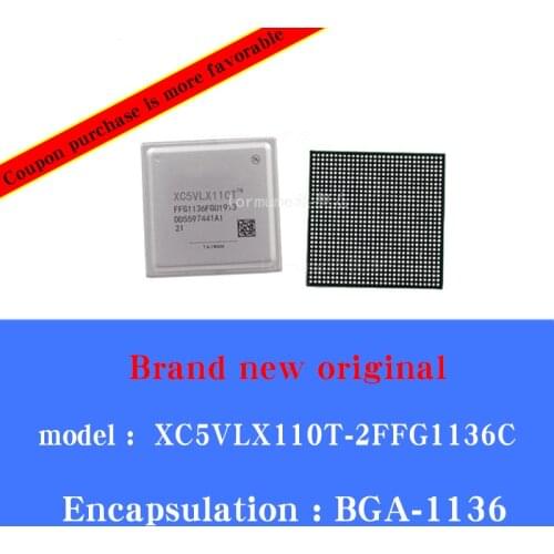 1/PCS Lot New original genuine XC5VLX110T-2FFG1136C Virtex-5 package FBGA-1136 chip FPGA
