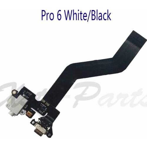 1PCS For Meizu Pro 6 Pro6 White/Black USB Dock Connector Charging Charger Port Headphone Jack FPC Flex Cable Repalcement