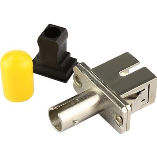 10pcs/lot Single Mode Optical Fiber Coupler SC ST Flange Connector