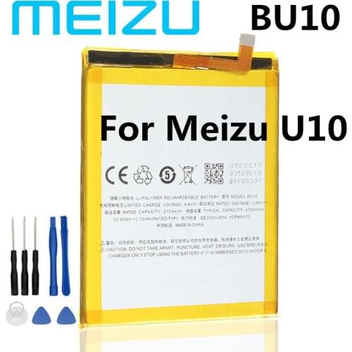 100% New Original 2760mAh BU10 Replacement Batteries For Meizu U10 U680A U680D Meilan MeiBlue Phone Battery Bateria