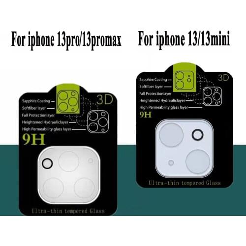 100PCS For IPHONE 13 mini/13 pro max 3D Full Covered Back Camera lens Tempered Glass screen protector