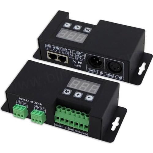 4 channel led rgbw dmx512 decoder dmx controlador