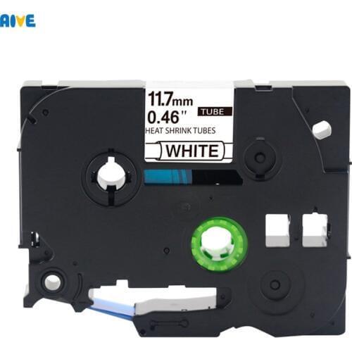 Aive HSE-231compatible brother HSe heat shrink Tube tape cartridge Label Printer black on white Hse-211 HSe-621 Hse-241 Hse-631