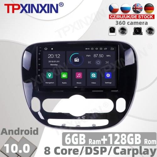 6+128GB Android 10 PX6 For KIA SOUL 2 2013 - 2019 Car Radio Accessories Multimedia Video Player Navigation GPS Auto 2din No DVD