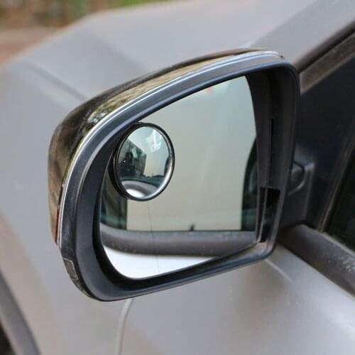 Car 360 Degree Blind Spot Mirror Wide Angle Round Glass Convex Rear View Mirrors Sticker For Toyota CHR 2017 2018 Accessories