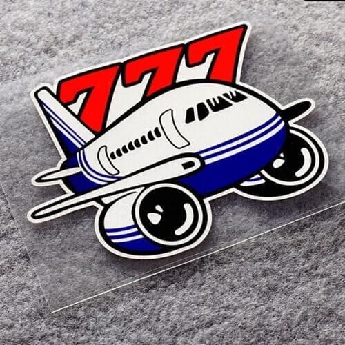 Car Styling Vinyl Decals Funny First Class Airplane Airbus Auto Window Fuel Tank Cap Motorcycle Sticker Reflective