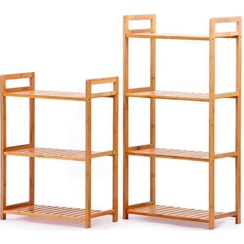 Many Shelf Originality Shower Room Frame Flower Rack Woodiness Ground Indoor Simple And Easy Admission Storage Rack