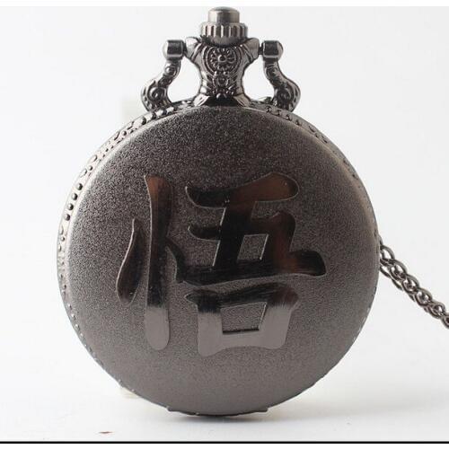 2020 New Black antique Fashion quartz Red face Black Roman numeral men gift pocket watches BU889