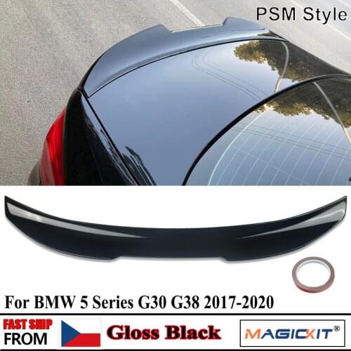 MagicKit Glossy Black TRUNK SPOILER WING FOR BMW G30 G38 530i 540i F90 M5 2017-2020