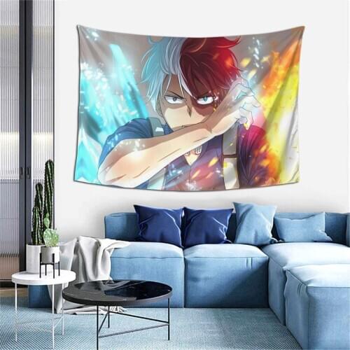 My Hero Academy Anime Tapestry Wall Hanging Bohemian Beach Mat TapestryYoga Mat Home Bedroom My Hero Academy Art Tapestry