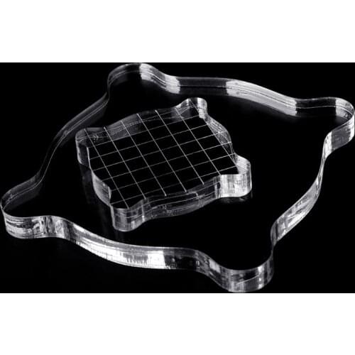 Hot Sell Acrylic Clear Stamping Block Grid and Grip Scrapbook Craft Making Essential Tool