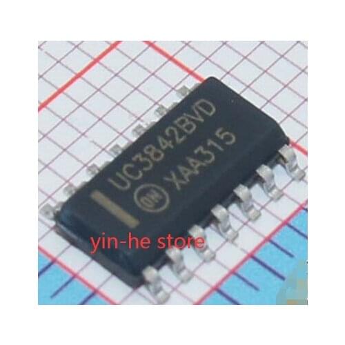 10PCS UC3842BVDR2G UC3842BVD SOP14 ON ON Semiconductor isolation switching power supply chip