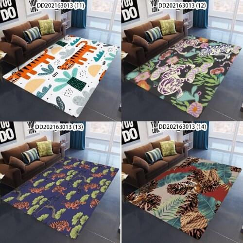 Creative animal cartoon tiger music design rug bedroom decor anime floor mat vortex rug rugs for bedroom Floor mat prayer mat