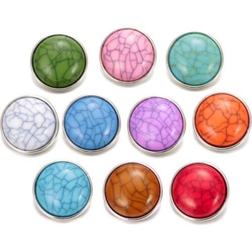 KZ0300 10pcs/lot New arrivals Wholesale fashion button snap bracelet 18 mm pink snap button charms fit DIY jewelry