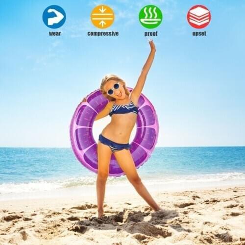 Inflatable Colorful Kids/Adult Swimming Ring Summer Beach Fruit Swimming Pool Toys For Adults Children Kids Swimming Circle
