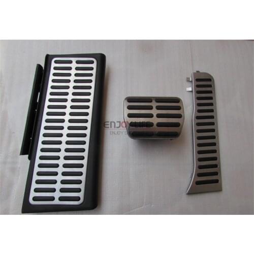 New Fuel Gas Brake Footrest Foot Pedal Plate Cover Pad Set For Audi Q3 2011 - 2014 AT / MT No drilling