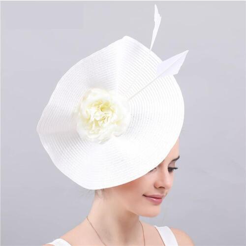 New White Imitation Grass Flower Headwear Bride Handmade Wedding Hair Accessories Party Dance Dress Headwear Accessories