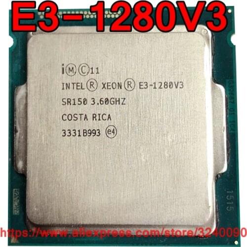 Original Intel CPU Xeon E3-1280V3 Processor 3.60GHz 8M 82W Quad-Core E3 1280V3 LGA1150 free shipping E3-1280 V3 E3 1280 V3